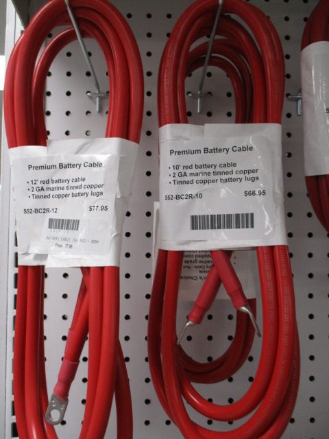 Boat Red Battery Cable