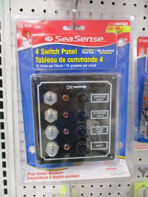 Marine 4 Switch Power Panel